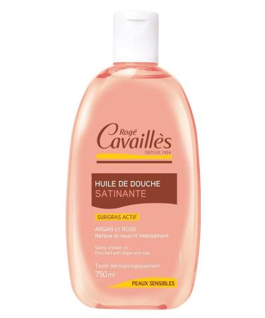 Rog Cavaill s Satiny Shower Oil with Argan and Rose Extract 750ml