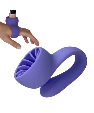 Shitafe Nail Polish Bottle Holder Wearable Wearable Manicure Display Tools - Strong Grip Airlock Suction Silicone Nail Polish Holder For Nail Art Salon Design Violet