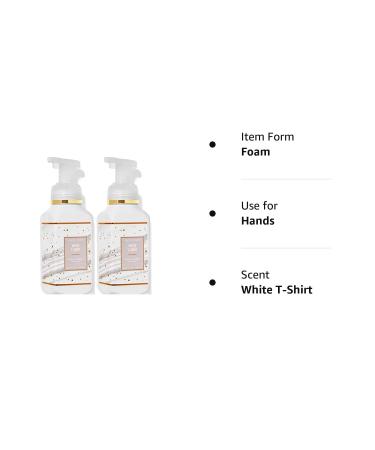 Bath and Body Works White T-Shirt Gentle Foaming Hand Soap 2-Pack, 8.75 oz, White T-Shirt Design | 1.25 lbs - Buy Online on SooperMarket.com