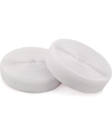 Sew on Hook and Loop Tape 5/8 Inch x 16.4 Feet - White Non-Adhesive Fastening Fabric Tape - Buy Online on SooperMarket.com