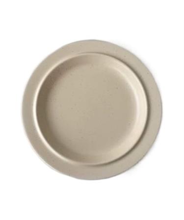 Dinnerware Dishes Plates Dessert Plate Simple Round Tableware Beige Breakfast Plate Dinner Salad Plate Kitchen Restaurant Cafe Simple Plain Plate Dinner Restaurant Family Party Plates