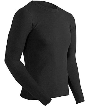ColdPruf Men's Basic Dual Layer Long Sleeve Crew Neck Base Layer Top - Medium Black 2021530 - Buy Online on SooperMarket.com