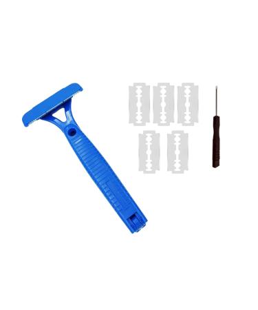 Mag Ideal Back Razor for Men - Long Handle Hair Removal Wet/Dry Shave Back Scratch & Leg Epilation - Blue - Buy Online on SooperMarket.com