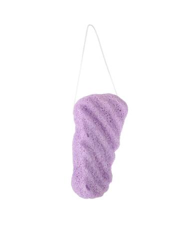 Salmue Konjac Sponge Set - 100% Natural Long Wave Type for Deep Cleansing Body & Facial Care - Purple - Buy Online on SooperMarket.com