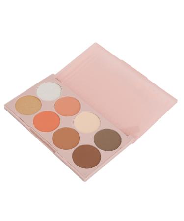 Blush Palette Eyeshadow Face Makeup Palette 4 in 1 8 Colors Blush Highlighter Eyeshadow Contour Palette Makeup Palette Matte Pearlescent Long Lasting Face Makeup Palette 02
