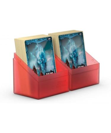 Ultimate Guard Boulder 100 Deck Case - Large Ruby - Secure and Stylish Storage Solution - Buy Online on SooperMarket.com