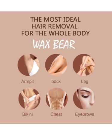 Waxing Kit Wax Warmer with Touch Screen Display and 4 Bags of Hard Wax Beans - Best Home Hair Removal Kit for Sensitive Skin Women - Buy Online on SooperMarket.com
