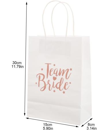 6pcs Wedding Bridesmaid Gift Bag Wedding Party Favor Bags Items for Wedding Welcome Bags Bridal Shower Bags Groomsmen Bags Bride Gift Bag Hen Party Bag Bridesmaid Bag Props Paper - Buy Online on SooperMarket.com