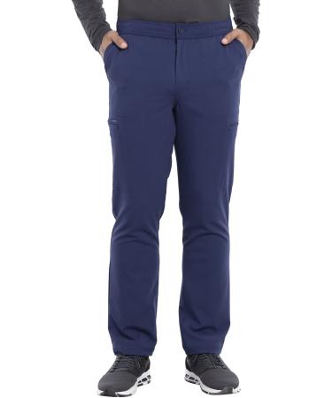 Cherokee Euphoria Men Scrubs Pant Fly Front Cargo CK205A Medium Short Navy