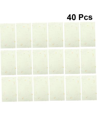 COHEALI 40 Sheet White Drawing Paper Xuan Rice Papers Exercise Paper Chinese Style Botanical Pattern - Buy Online on SooperMarket.com