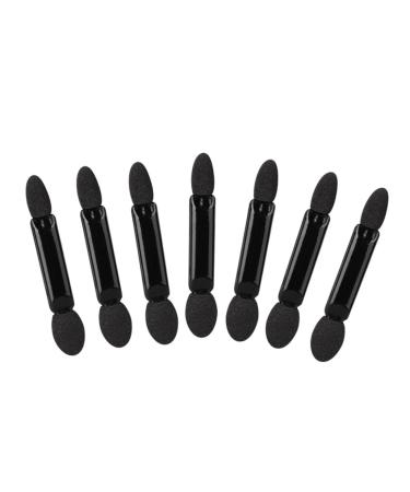 PLAFOPE 50pcs Eye Shadow Applicator Eyeshadow Double Sided Makeup Eyeshadow Brush Black