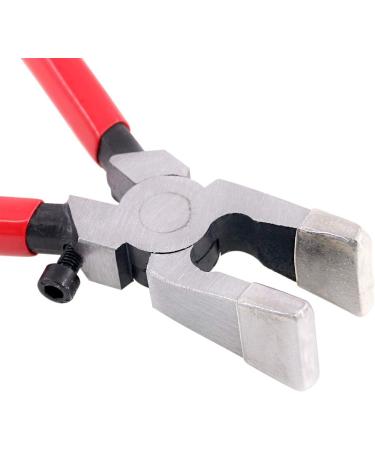 Swpeet Heavy Duty Key Fob Pliers Tool with Glass Running Pliers - Curved Jaws for Stained Glass Work - Rubber Tips for Key Fob Hardware Install - 1Pcs - Buy Online on SooperMarket.com