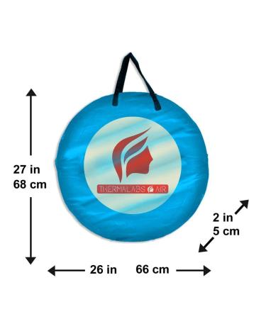 Buy Spray Tan Tent (Blue) - Professional Pop-Up Booth for Airbrush & Sunless Tanning | Folds in 30 Seconds No Logo Extra Spacious - Buy Online on SooperMarket.com