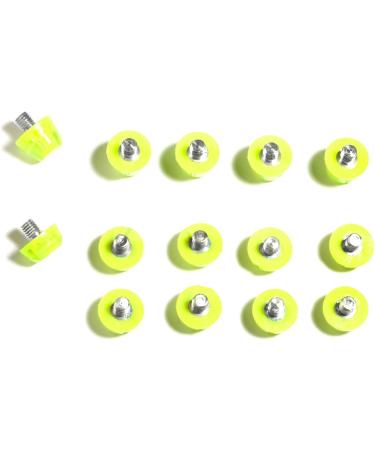 Gen rico Rubber Studs for Football Boots | 14 Fluorescent Yellow TPU Soccer Cleats - International Shipping Available - Buy Online on SooperMarket.com