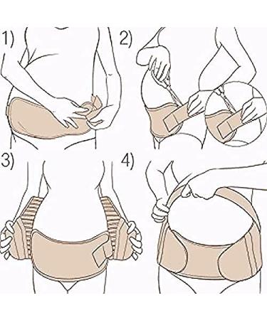 Jamila Maternity Belt - Pregnancy Support Waist Band for Back, Pelvic & Hip Pain Relief in Labour and Recovery - White L - Buy Online on SooperMarket.com
