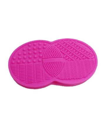 1pc Silicone Makeup Brush Cleaning Mat Brush Cleaning Pad Makeup Cleaning Brush Scrubbe Cosmetic Brush Cleaner Brush Washing Tool Pink