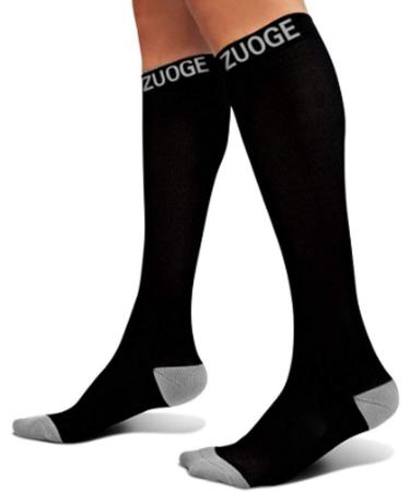 3 Pairs Compression Socks Pack - Medical Nursing & Travel - 15-20mmHg Black XL-XXL - Buy Online on SooperMarket.com