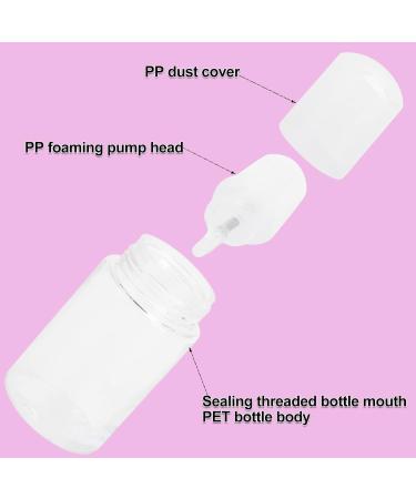 10pcs 30ml Foam Bottles - Portable Refillable Liquid Soap Dispenser - Travel-Friendly PP Container - Buy Online on SooperMarket.com