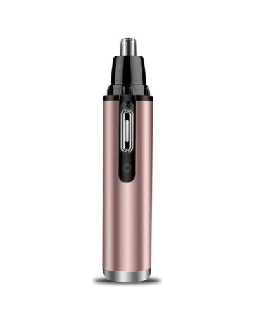 4 in 1 Nose Hair Trimmer and Eyebrow Trimmer USB Rechargeable Waterproof Eyebrow Razor Nasal Hair Trimming Tool for Travel Bathroom Camping Easy Cleansing (Color : Gold)