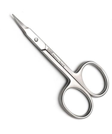 CRIZIL Cuticle Scissors for Women & Men Stainless Steel Curved Blade Sharp Scissors for Cuticles Manicure Pedicure Toenails Nose Hair Beard Eyebrows Ideal for Home & Professional Use