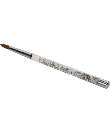 Fivetwofive 2Pc Rose Gold Kolinsky Sable Acrylic Nail Brush with Liquid Flow Glitter Nail Art Brush for Nail Art Tool 12 - Buy Online on SooperMarket.com
