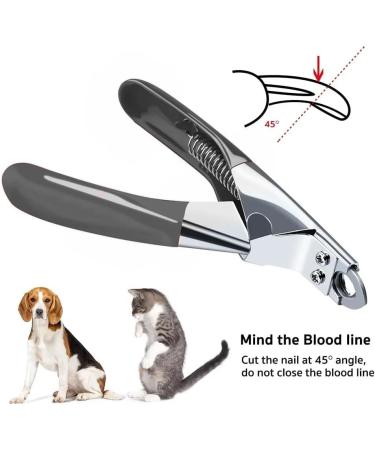 Mumusuki Pet Nail Clipper for Cats and Dogs | Professional Grooming Tool for Puppies Kittens Rabbits & Small Pets (Black) - Buy Online on SooperMarket.com