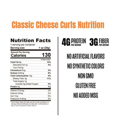 PeaTos Crunchy Curls Classic Cheese - Protein-Packed Snack (15 Bags) | Non-GMO  Gluten-Free  4g Protein  3g Fiber - Buy Online on SooperMarket.com