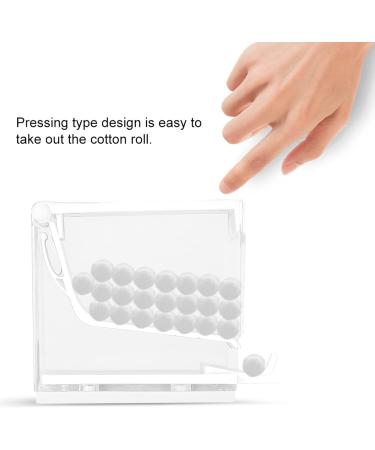 Cotton Roll Dispenser Press Type Holder with 4 Colors Sanitary and Durable (White) - Buy Online on SooperMarket.com
