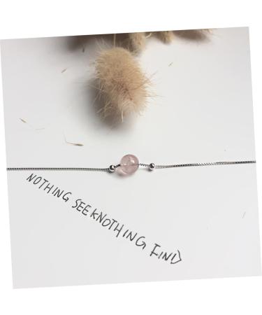 KESYOO Thin Bracelet Delicate Bracelet Cube Bracelet Jewelry Strawberry Crystal Silver Bracelet - Buy Online on SooperMarket.com