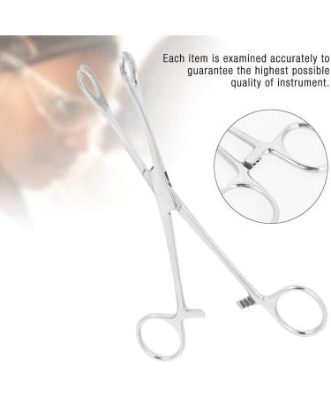 Professional Surgical Steel Sponge Tweezers for Upper Lip Navel Nose Tongue & Septum | Stainless Steel Precision Tools - Buy Online on SooperMarket.com