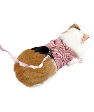 YJZQ Guinea Pigs Safety Harness Adjustable Stripe Pet Harness Vest Lead Rope for Rats Iguana Hamster Ferrets Small Animal Pet Training or Walking red - Buy Online on SooperMarket.com