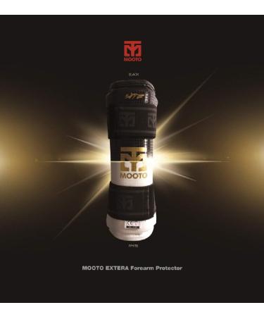 Mooto Korea Taekwondo Extera Forearm Protector - White, Size S (4.39-4.98ft) | MMA Kickboxing Training Gear - Buy Online on SooperMarket.com