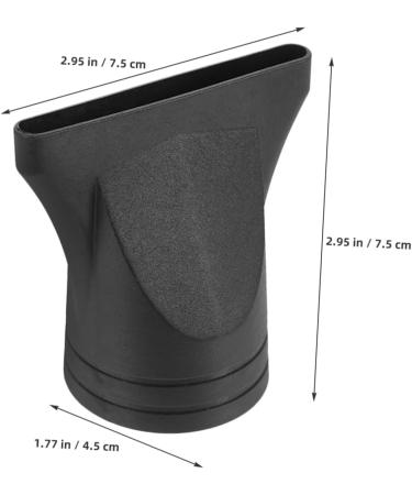 FOYTOKI 4pcs Plastic Hair Dryer Narrow Nozzle Accessory for Hairdryer Blow Dryer Nozzle Black - Buy Online on SooperMarket.com