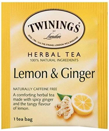 Buy Twinings Herbal Tea Lemon & Ginger Caffeine Free - 25 Tea Bags | 1.32 oz - Buy Online on SooperMarket.com