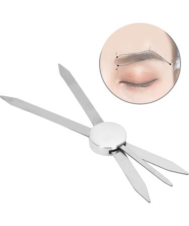 Precision Eyebrow Measuring Tool | Stainless Steel 3-Point Compass for Microblading | Eybrowing Template Lineal - Buy Online on SooperMarket.com