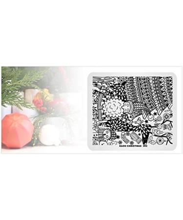 Christmas Theme Nail Art Stamping Plate - DIY Manicure Print Tool - Buy Online on SooperMarket.com