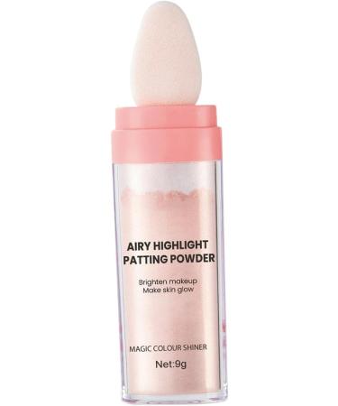 predolo Highlighter Powder Glow Brightener Face Blusher Patting Powder Smooth Loose Powder Setting Powder Shimmer and Shine for Makeup Pink - Buy Online on SooperMarket.com