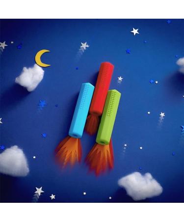 Gehanico 6-Part Sensory Chewing Pencil Cover Set | Chewable Pencils for Autism | Oral Motor Skills | 3 Colors for Sensory Children - Buy Online on SooperMarket.com
