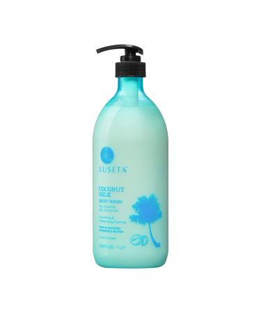 Luseta Coconut Milk Body Wash Gentle Soap-Free Body Cleanser Deeply Moisturizes for Dry Skin 33.8oz