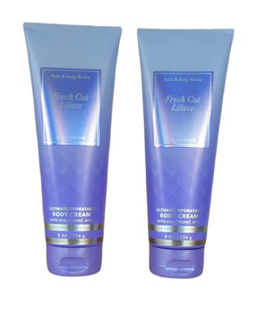Bath & Body Works Ultimate Hydration Body Cream For Women 8 Fl Oz 2- Pack (Fresh Cut Lilacs)