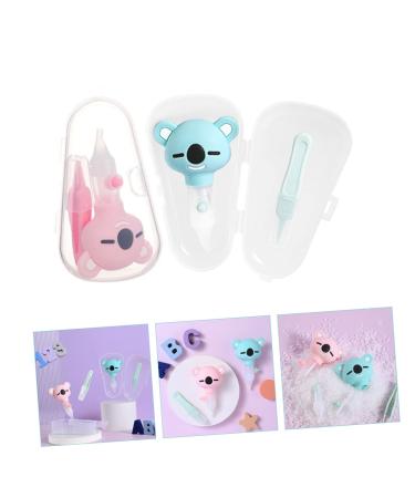 Kisangel Infant Nose Sucker - 2pcs Silicone Aspirators for Newborns | Baby Safety Manual Nose Cleaner for Nasal Care - Buy Online on SooperMarket.com