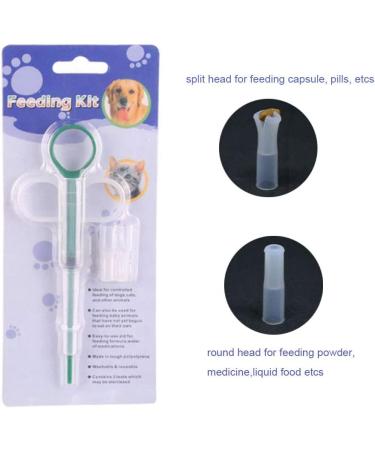 2 Pack Pet Medicine Feeding Syringe & Dropper for Dogs, Cats, Birds - Oral Pill Dispenser Tool - Buy Online on SooperMarket.com