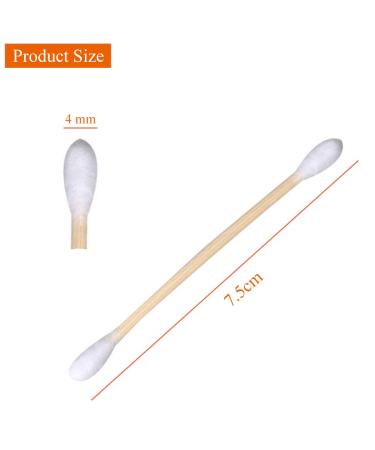 Buy 100% Biodegradable Cotton Swabs - 10 Packs of 100 | Large Head Wooden Handle for Make-up & Polishing | Eco-Friendly & Natural - Buy Online on SooperMarket.com