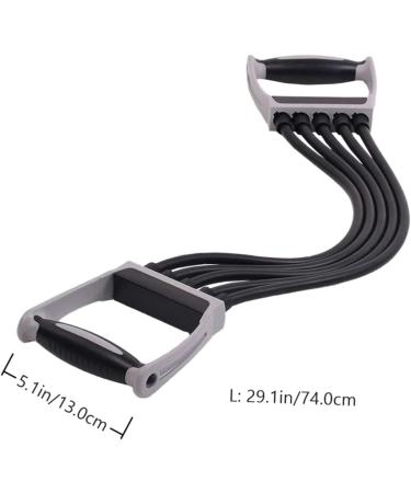 1pc Puller Workout Resistance Band | Chest & Arm Expander | Ultimate Fitness Gym Straps for Men | Latex Exercise Cords with Handles - Buy Online on SooperMarket.com