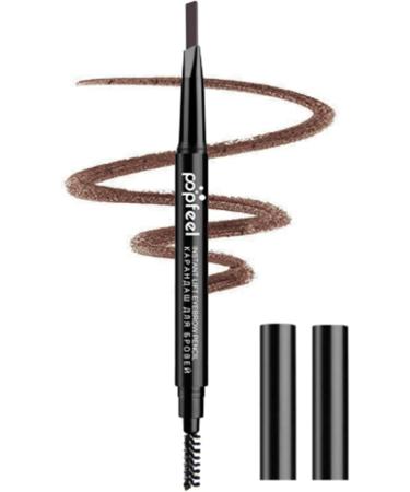 Dual Sided 2 in 1 Sweatproof Long Lasting Fine Tip Retractable Brow Pencil Medium Coffee with Waterproof Design Portable Ergonomic Design Includes Eyebrow Brush - Buy Online on SooperMarket.com