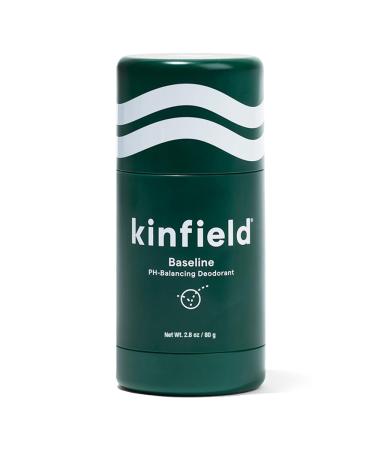 Kinfield Baseline PH-Balancing Deodorant - Natural Refillable Deo Stick for Sensitive Skin - Vegan Underarm Sweat Control - 2.8 oz / 80 g