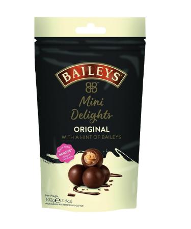 Baileys Chocolate Mini Delights | 1 x 102 g | delicately melting mini pralines | praline gift | filled with Bailey's Liqueur Original