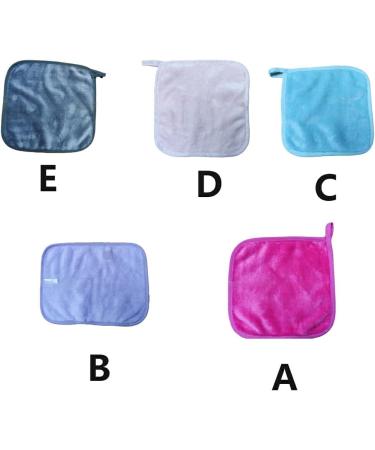 Dajidafu 10 Pieces Face Cleaning Cloth Reusable Washable Replacement Solid Color Hanging Girls Makeup Cosmetic Remover Pad Pink - Buy Online on SooperMarket.com