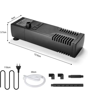 Flintronic 4W Adjustable Aquarium Internal Filter - 300L/H Water Pump for 60L Aquariums | Efficient & Easy Maintenance - Buy Online on SooperMarket.com