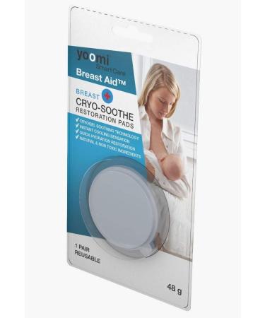 Breast Aid Patented Cryogels Breastfeeding Essential Instant Cooling Sensation Relieves & Soothes Sore Breasts with All Natural Ingredients by restoring 50% of the skin hydration in 5 minutes